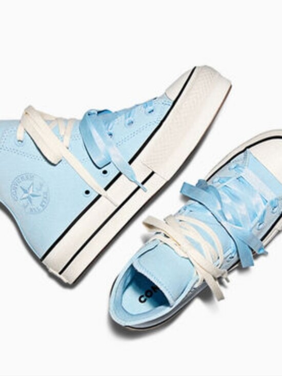 Converse Shoes - Converse Chuck Taylor All Star Lift Platform Peached Canvas Sneaker- Clear Skies